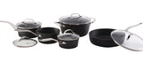 Heritage The Rock Non-Stick Cookware Set with Matching Roaster, 10-pc