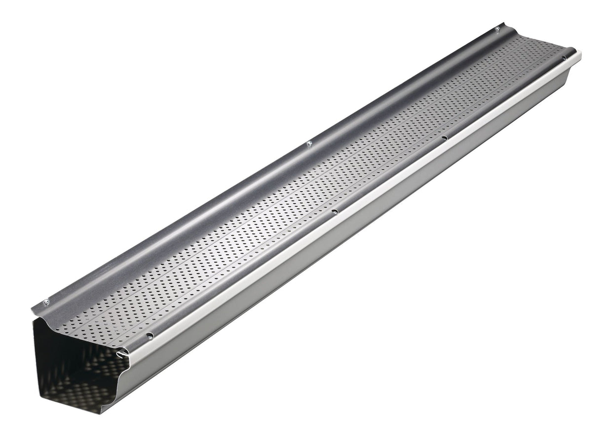 Holmes Smart Screen 20-ft Aluminum Gutter Guards, Metallic, 5-pk
