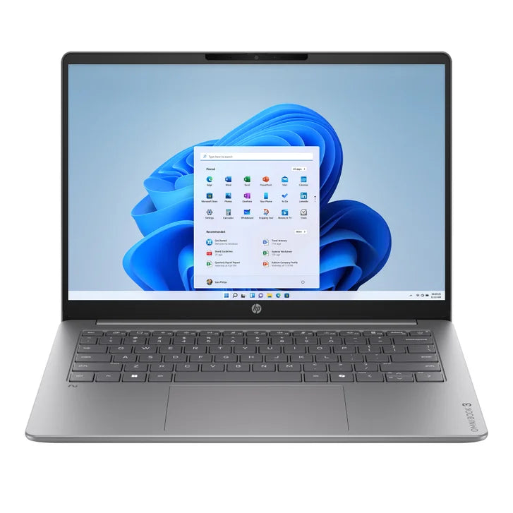 HP OmniBook 3 Next Gen AI Copilot+ PC 14-in Laptop, Snapdragon X X1-26-100 - 16GB RAM, 512GB SSD, Qualcomm Adreno