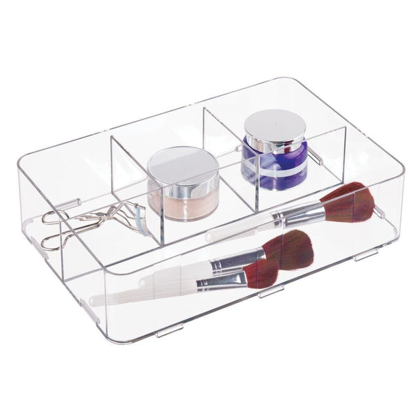 iDesign RPET Clarity Cosmetic Drawer Organizer, Clear K8