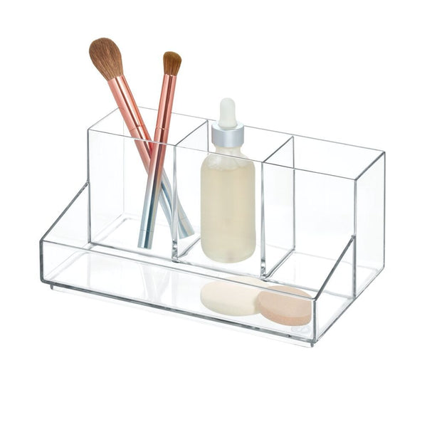iDesign RPET Clarity Cosmetic & Vanity Organizer, Clear N9