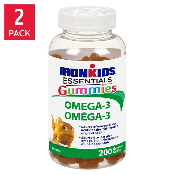 IronKids Essential Omega-3 Gummies, 2 x 200 gummies Z0