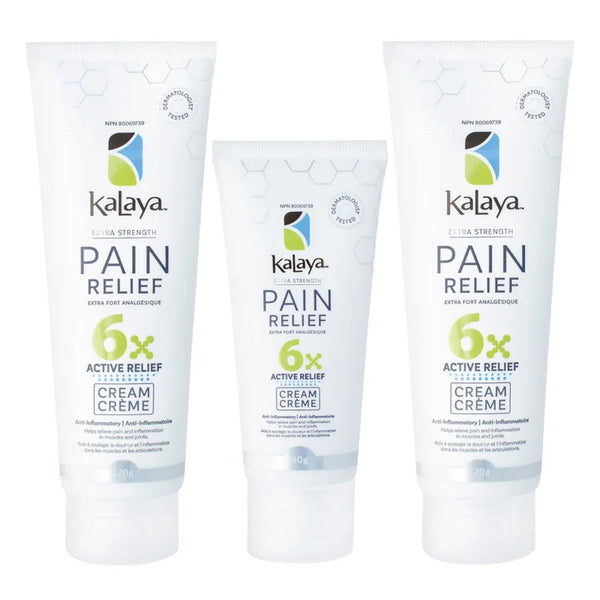 KaLaya 6x Extra Strength Pain Relief Cream, 2 x 120 g + 50 g L4