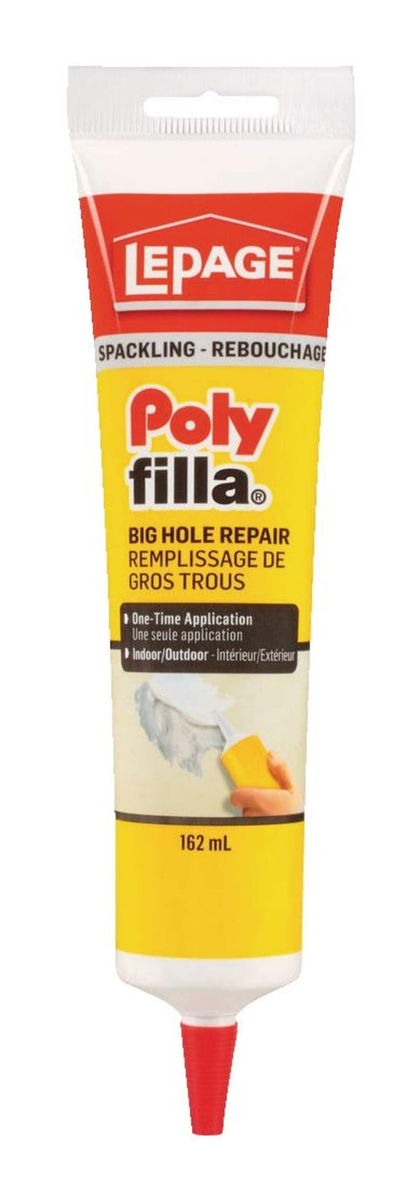 LePage Polyfilla Big Hole Repair Spackling, Hole & Crack Filler, Indoor/Outdoor Use, Assorted Sizes E6