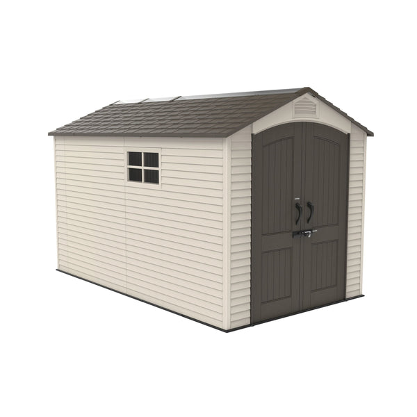 Lifetime Lockable Steel Shed, Beige, 7 x 12 -ft A0
