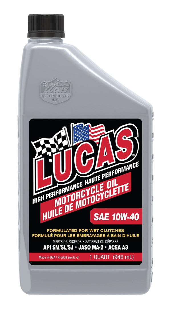 Lucas Oil High Performance Motorcycle Oil SAE, 946-mL V2