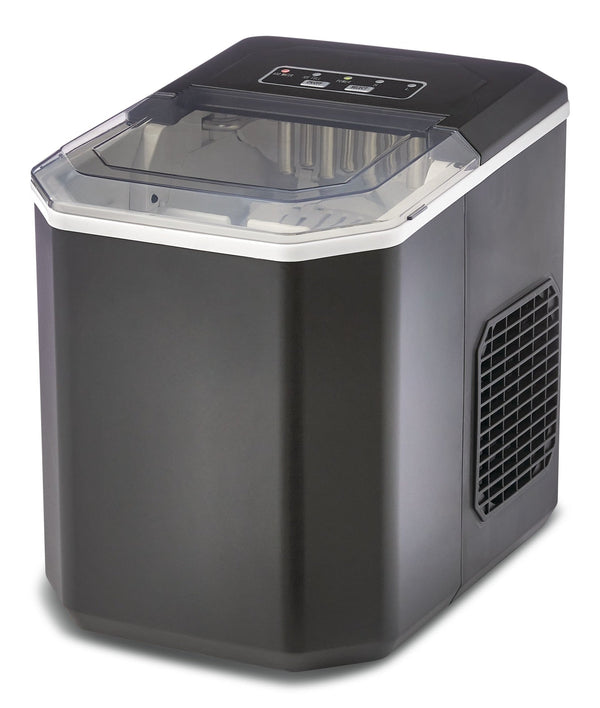 Master Chef Compact Countertop Ice Maker with LED Display, 26-lb Ice/Day, Black W0