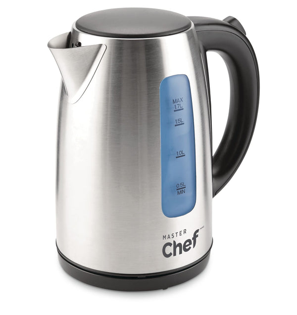 MASTER Chef Cordless Electric Kettle with Auto Shut Off, Stainless Steel, 1.7-L O4