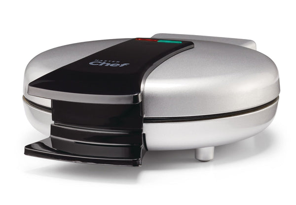 MASTER Chef Round, Non-Stick Waffle Maker, Silver X9