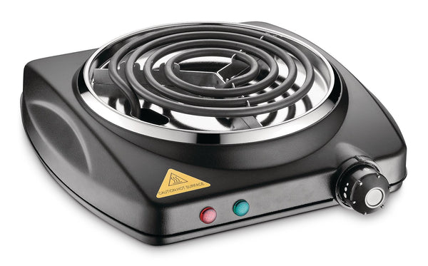 MASTER Chef Single Burner Hot Plate, Black, 1000W J0
