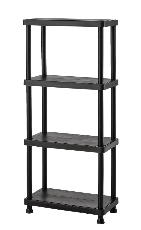 Mastercraft 4-Shelf Resin/ Plastic Storage Rack/ Shelving Unit, 23 x 12 x 52-in C9