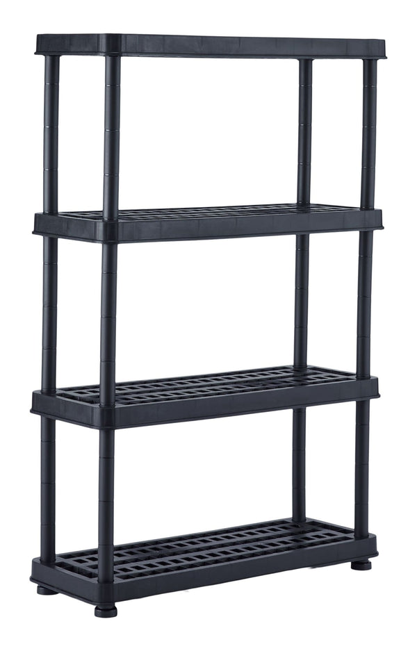 Mastercraft Adjustable 4-Shelf Resin/ Plastic Storage Rack/ Shelving Unit, 36 x 14 x 54.5-in A2