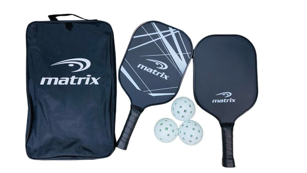 Matrix Recreational Official Size Pickleball Paddle/Racket & Ball Set, 5-pc N4