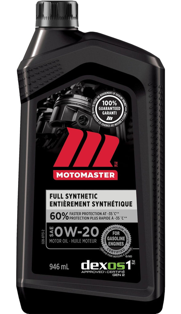 MotoMaster 0W20 Synthetic Engine/Motor Oil, 946-mL A4
