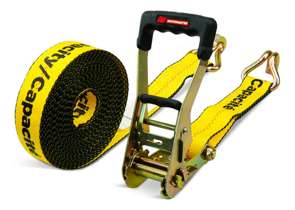 MotoMaster 10,000-lb Commercial Ratchet Tie Down Straps, with Ultra Padded Handles, 2-in x 30-ft N2
