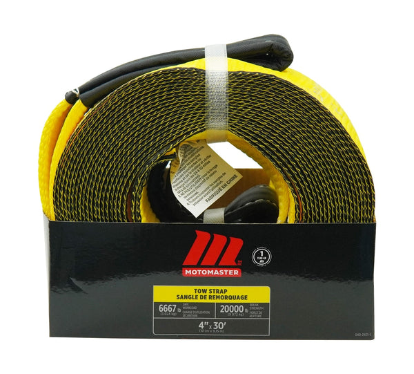 MotoMaster 20,000-lb Tow Strap, 4-in x 30-ft T1