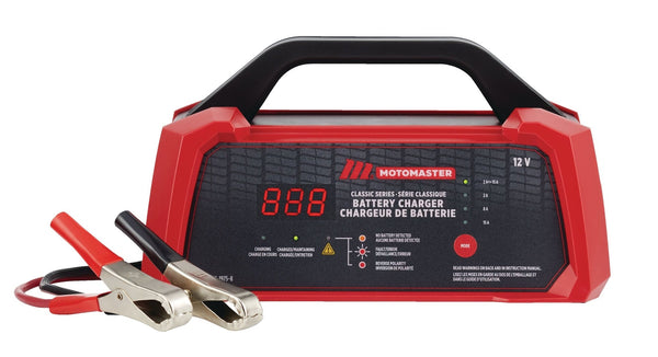 MotoMaster Classic Series Smart Battery Charger/Maintainer, Fully Automatic, 15/8/2-Amp, 12V U6