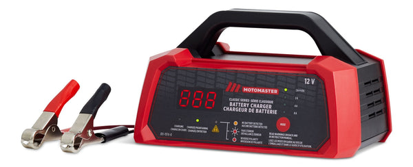 MotoMaster Classic Series Smart Battery Charger/Maintainer, Fully Automatic, 8/4/2-Amp, 12V T7