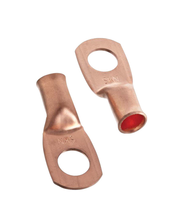 MotoMaster Copper Battery Cable Ends/Terminal Lugs/Ring Terminals, 4-Gauge, 3/8-in Stud R6