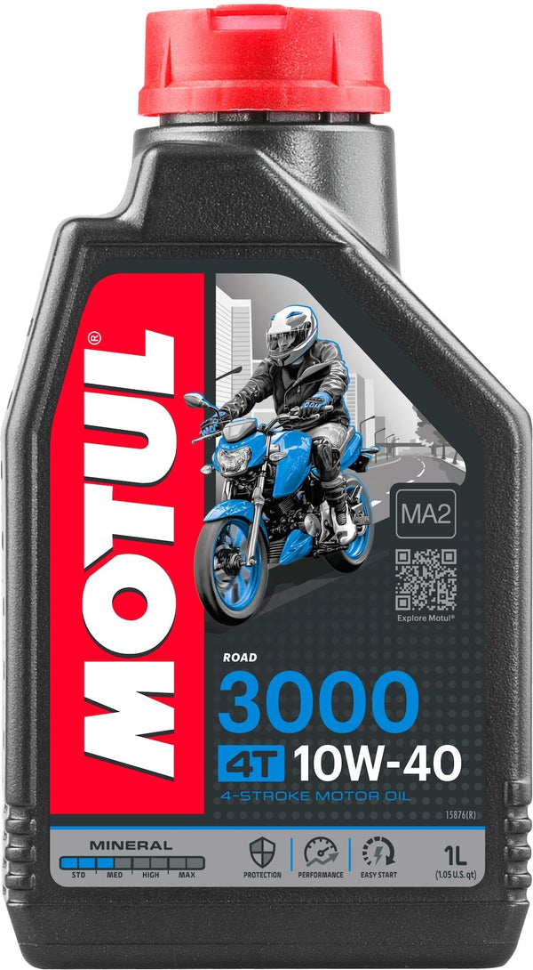 Motul 3000 4-Stroke 10W40 Mineral Motor Oil, 1-L M1