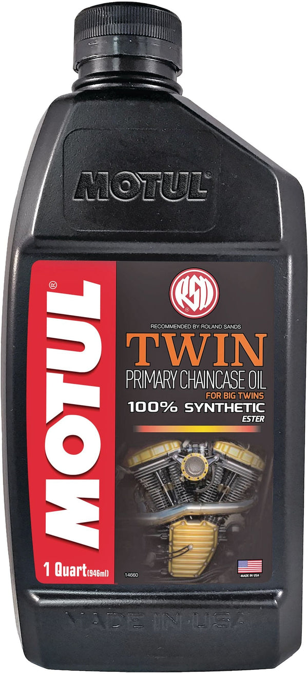Motul Twin Synthetic Primary Chain Case Motorcycle Oil, 1-L H9