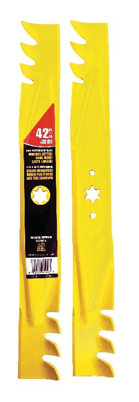 MTD Xtreme 3-in-1, 2-Blade Replacement Set for 42-in Lawn Tractor Cutting Decks, Yellow T1