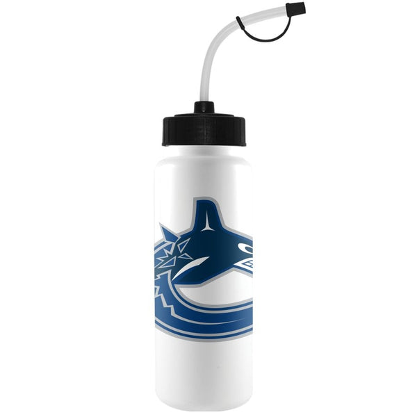 NHL Vancouver Canucks Officially Licensed Hockey Water Bottle, 1-L W1