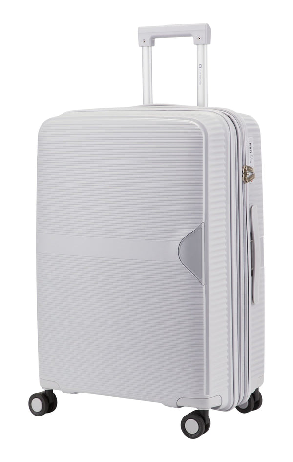 Outbound Hardside Medium Luggage Bag, Silver Z1