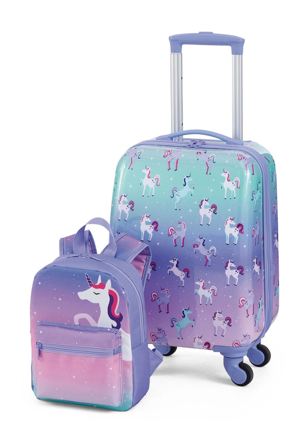 Outbound Kids Unicorn Hardside Luggage, 2-pc, Outbound Hardside Spinner Luggage, 23-in, Outbound Hardside Carry-On Spinner Flex Travel Suitcase,... E5