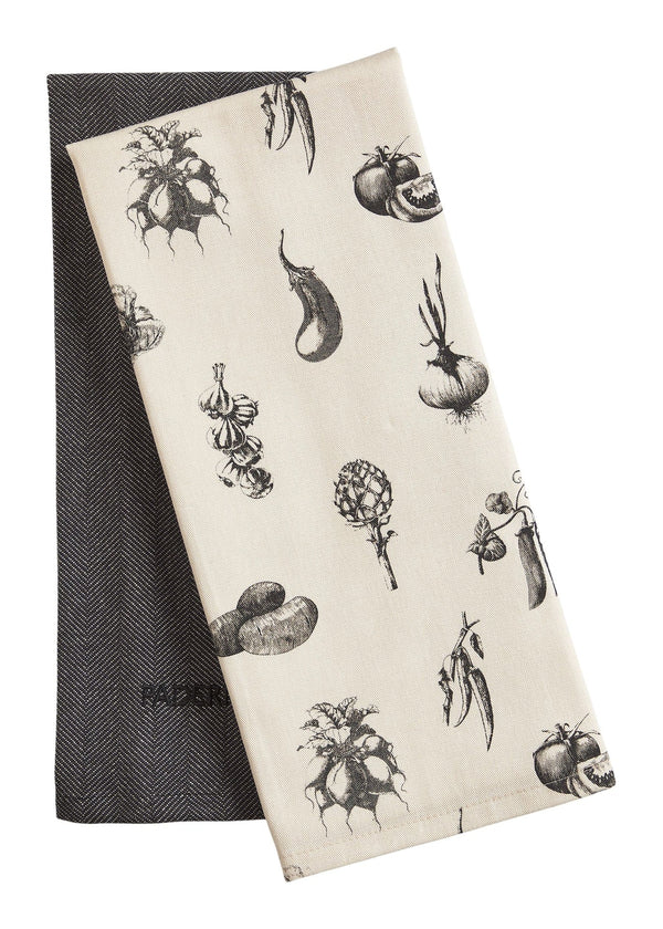 PADERNO All-Purpose Cotton Kitchen Towels, Grey, 2-pk F7