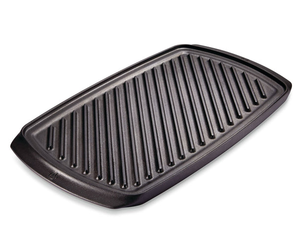 PADERNO Signature Cast Iron Reversible Grill & Griddle, BBQ & Oven Safe, Black, 20-in x 10-in S6