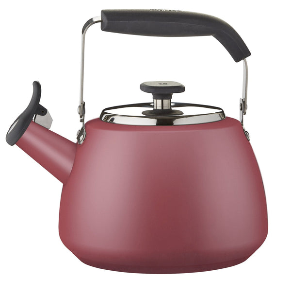 PADERNO Stainless Steel Stovetop Kettle, 1.9-L, Red X0