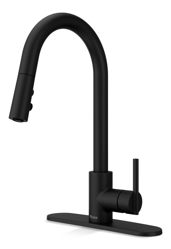 Pfister Modern Pull-Down Kitchen Faucet, Matte Black I9