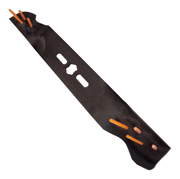Power Rake Universal 6-in-1 Replacement Lawn Mower Blade, 19-in/20-in, Removable Tines E6