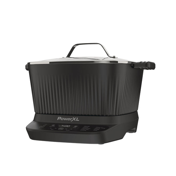 PowerXL StirMax Digital Programmable Slow/Multi-Cooker with 9 Cooking Pre-Sets, Black X7