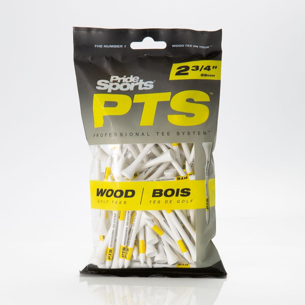 Pride Professional Biodegradable Hardwood Golf Tees, 2-3/4-in, 100-pk, White K7