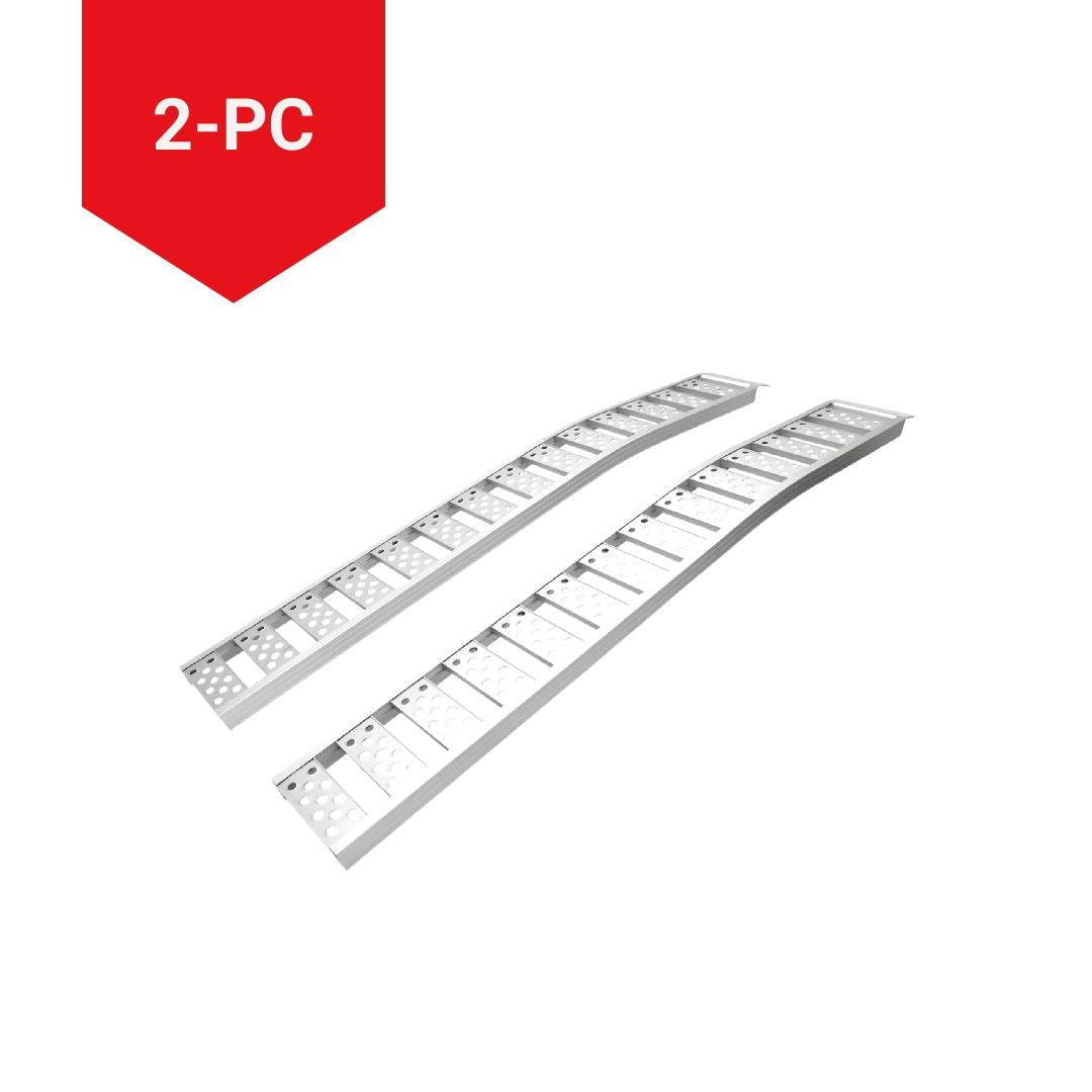 PRIME1 Automotive Accessories UTV/ATV Aluminum Loading Ramps Pair with Adjustable Straps, 90 x 12-in, 2-pc