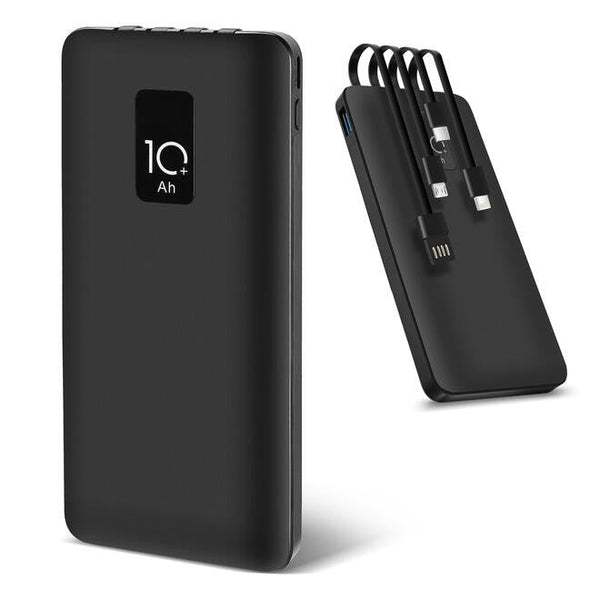 4 in 1 Fast Charging Power Bank with Built-in Cables, 10000mAh - PrimeCables G3
