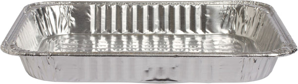 Rectangle Foil Reusable Half Size Steam Baking Pan, Silver, 12-in, for Baking/Cooking/Steaming Y2