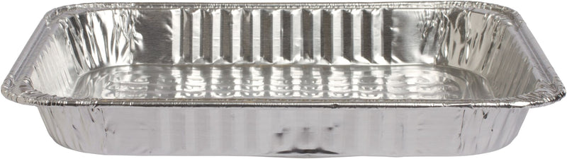 Rectangle Foil Reusable Half Size Steam Baking Pan, Silver, 12-in, for Baking/Cooking/Steaming Y2