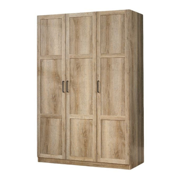 Sauder 3 Door Wardrobe, Shaker Oak J1