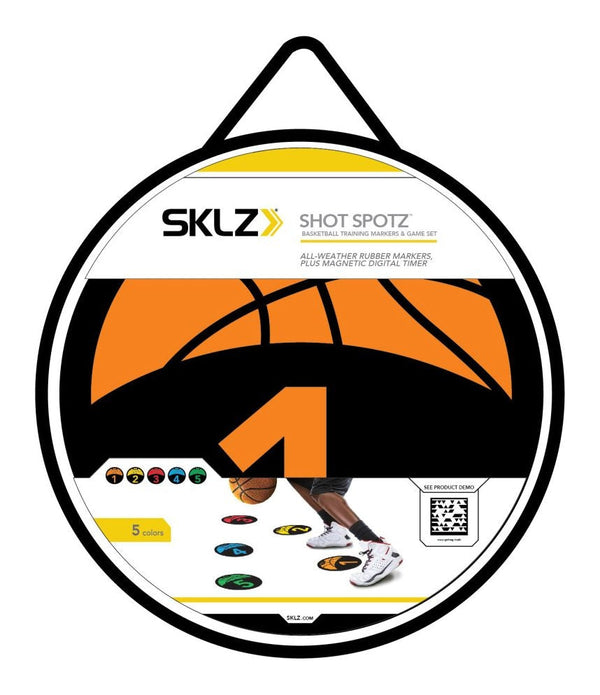 SKLZ Shot Spotz Indoor/Outdoor Numbered Basketball Training Markers with Digital Timer D4