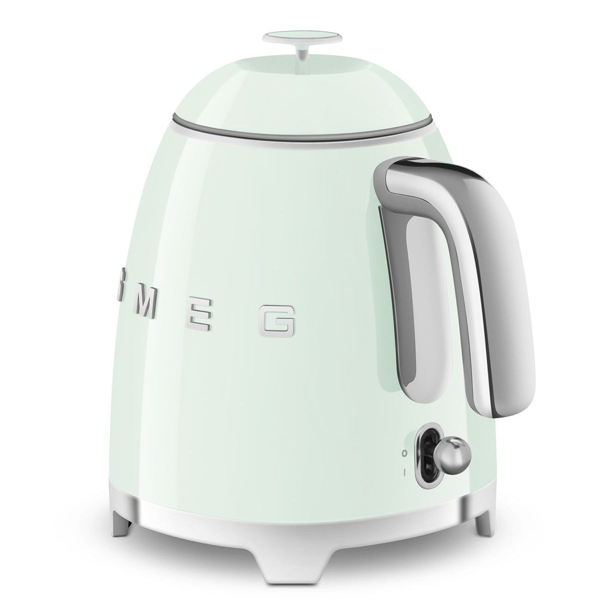 Smeg 50's 1400W Retro Style Electric Mini Countertop Kettle with Cordless Base, Pastel Green, 0.8-L