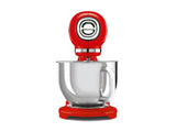 SMEG 600W Vintage Tilting Stand Mixer, 10-Speed, Red