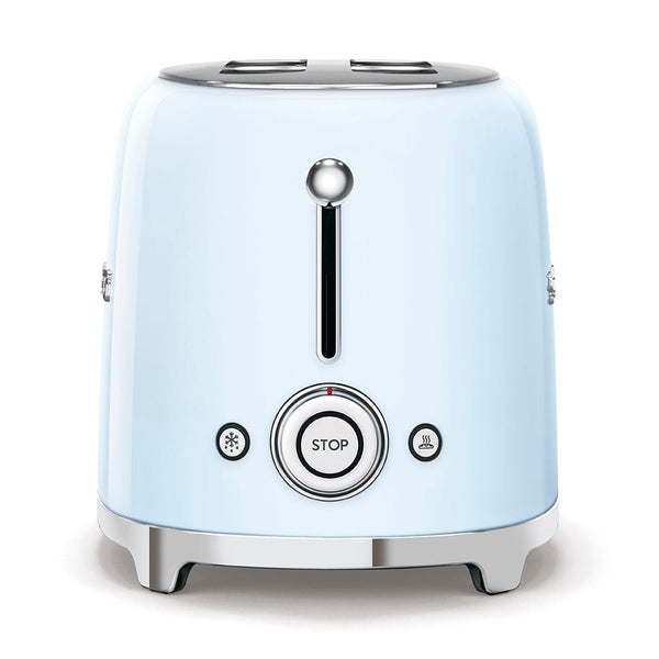 Smeg Retro Style Electric Toaster with Multi-Function Control, Light Blue, 2-Slices B2
