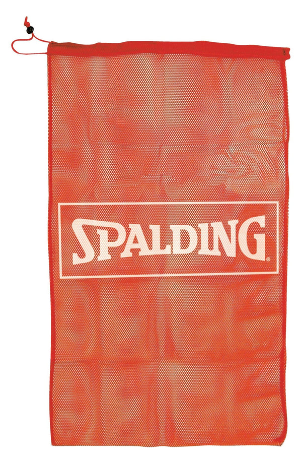 Spalding Mesh Sporting Equipment, Gear & Ball Bag with Drawstring V3