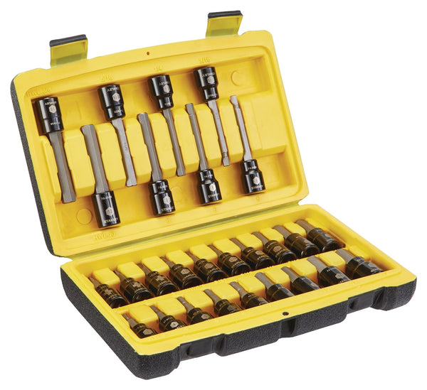 Stanley Professional Grade Black Chrome Hex Bit Socket Set, 27-pc, SAE/Metric P0