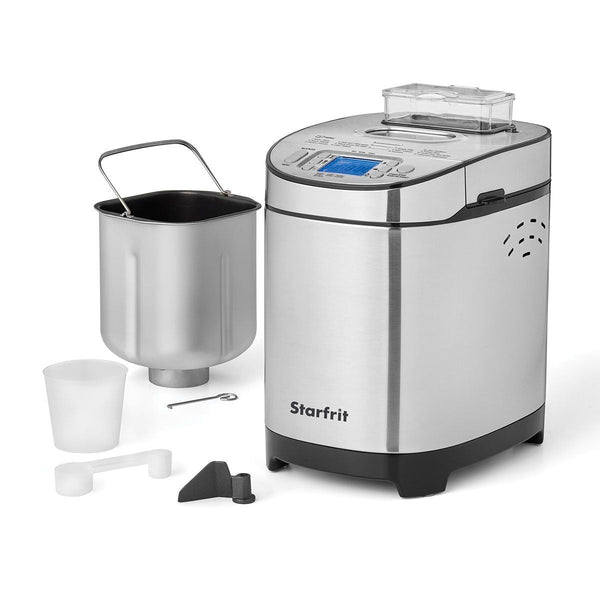 Starfrit Digital Display Breadmaker, Stainless Steel, 2-lb O0