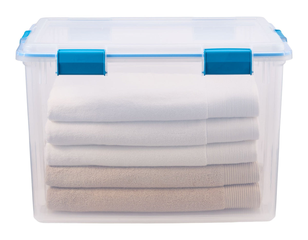 Sterilite Clear Storage Box with Gasketed Lid, 76-L