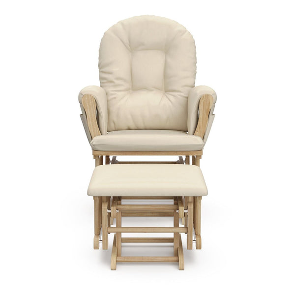 Storkcraft Hoop Glider and Ottoman, Natural/Beige L6
